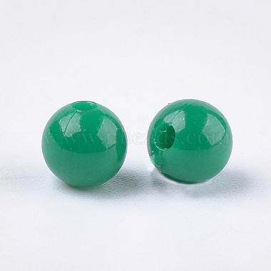 Perles plastiques opaques(X-KY-T005-6mm-611)-2