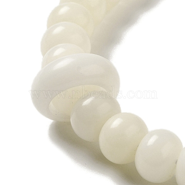 Natural Agate & White Jade Bodhi Root Round Beaded Stretch Bracelets(BJEW-B080-18)-3