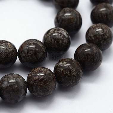 Natural Snowflake Obsidian Beads Strands(G-I199-01-8mm)-3