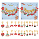 Red Series Stitch Markers(HJEW-AB00196)-1