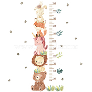 PVC Height Growth Chart Wall Sticker, Cartoon Animal with 60 to 160 cm Measurement, for Kid Room Bedroom Wallpaper Decoration, Colorful, 904x304x2mm, 2pcs/set(DIY-WH0013-67)