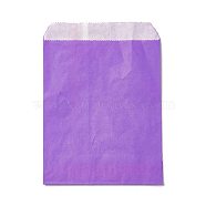 Rectangle Kraft Paper Pouches Gift Shopping Bags, Dark Orchid, 17.9x13x0.01cm(CARB-G008-01)