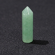 Natural Green Aventurine Display Decoration, Healing Stone Wands, for Reiki Chakra Meditation Therapy Decos, Hexagon Prism, 8x8x32mm(PW-WG18451-01)