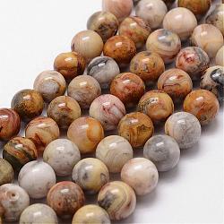 Natural Crazy Agate Beads Strands, Round, 6mm, Hole: 1mm, about 62pcs/strand, 15 inch(G-D840-70-6mm)