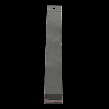 Rectangle OPP Cellophane Bags, Clear, 34x7cm, Unilateral Thickness: 0.035mm, Inner Measure: 28.5x7cm