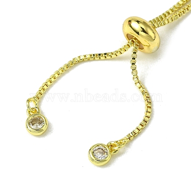 Brass with Cubic Zirconia Bracelets Makings(FIND-Z035-21G)-3