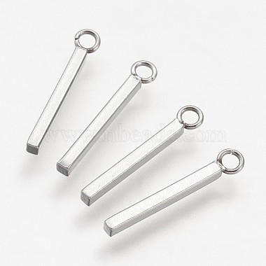 Stainless Steel Color Cuboid Stainless Steel Pendants
