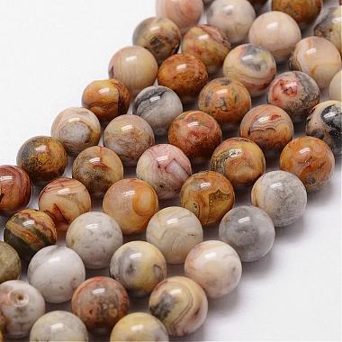 6mm Round Crazy Agate Beads