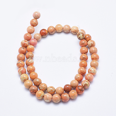 Natural Imperial Jasper Beads Strands(X-G-A175B-8mm-07)-2