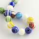 Handmade Millefiori Glass Round Beads Strands(X-LK-R004-42)-2