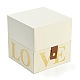 boîte cadeau en papier carton imprimé amour carré(CON-G019-01B)-2