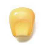 Resin Cabochons, Imitation Vegetable, Corn, 12x10.5x6.5mm(RESI-D275-01A)