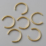 Brass Ear Cuff Findings, with Hole, Golden, 20x17.5x2.5mm, Hole: 1.2mm(KK-WH0056-57)
