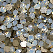 Glass Flat Back Rhinestone, Grade A, Back Plated, Faceted, Half Round, White Opal, SS6, 1.9~2mm, 1440pcs/bag(RGLA-C002-SS6-234)