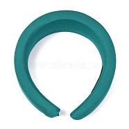 Polyester Sponge Thick Hairbands, for Women Bezel  Hair Accessories, Teal, 15~40mm, Inner Diameter: 145x120mm(OHAR-O018-03D)
