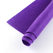 Non Woven Fabric Embroidery Needle Felt for DIY Crafts, Square, Dark Violet, 298~300x298~300x1mm, about 50pcs/bag(DIY-Q007-13)