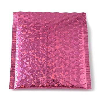 Polyethylene & Aluminum Laminated Films Package Bags, Bubble Mailer, Padded Envelopes, Rectangle, Pale Violet Red, 17~18x15x0.6cm