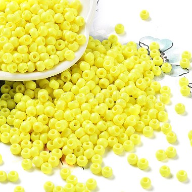 Light Yellow Glass Beads