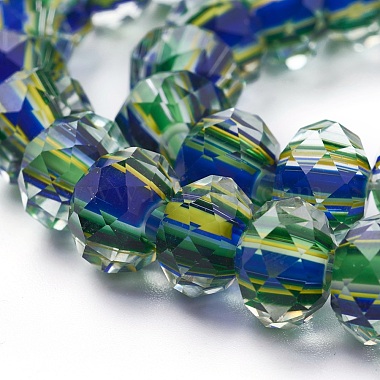 Chapelets de perles vernissées manuelles(LAMP-F014-F08-B)-2