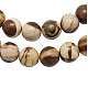 La nature australienne zèbre pierre brins de perles(G-H125-6mm)-1