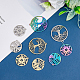 SUPERFINDINGS 18Pcs 9 Style 304 Stainless Steel Pendant(STAS-FH0001-77)-3