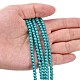 1 Strand Dyed Dark Cyan Round Synthetic Turquoise Beads Strands(X-TURQ-G106-4mm-02E)-2