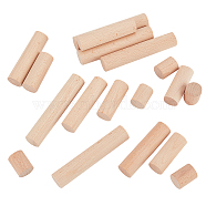20Pcs 4 Style Round Wooden Sticks, Dowel Rods, for Children Toy, Building Model Material Supplies, Peru, 2.5~9.9x2cm, 5pcs/style(WOOD-NB0002-16B)