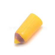 Opaque Resin Beads, No Hole, Pencil, Gold, 16x7mm(RESI-WH0020-06B)