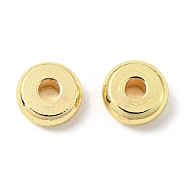 Brass Beads, Cadmium Free & Lead Free, Long-Lasting Plated, Disc, Real 18K Gold Plated, 5x2mm, Hole: 1.5mm(KK-D032-01E-G)