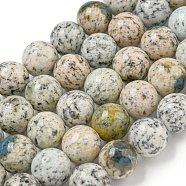 Natural K2 Stone Beads Strands, Grade A, Round, 10mm, Hole: 1mm, about 40pcs/strand, 15.55''(39.5cm)(G-G136-D02-01)