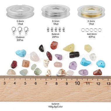 Gemstone Chip Beads Kit for DIY Jewelry Set Making(DIY-FS0002-20)-3