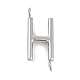 304 Stainless Steel Letter Connector Charms(STAS-M108-01P-08)-1