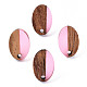 Resin & Walnut Wood Stud Earring Findings(MAK-N032-004A-A04)-1