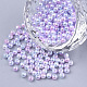 Perles en plastique imitation perles arc-en-abs(X-OACR-Q174-10mm-01)-1