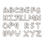 Brass Micro Pave Clear Cubic Zirconia Beads, Cadmium Free & Lead Free, Rack Plating, Long-Lasting Plated, Platinum, Clear, 13.5~15x8~13x5~5.5mm, Hole: 2.3x11mm(KK-D232-23P)
