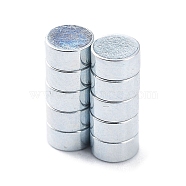 Flat Round Refrigerator Magnets, Office Magnets, Whiteboard Magnets, Durable Mini Magnets, Platinum, 4x2mm(FIND-K012-02E)