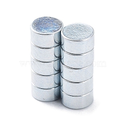 Flat Round Refrigerator Magnets, Office Magnets, Whiteboard Magnets, Sturdy Mini Magnets, Platinum, 4x2mm(FIND-K012-02E)