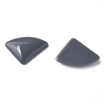 Opaque Acrylic Cabochons, Triangle, Gray, 19.5x28x5mm, about 354pcs/500g