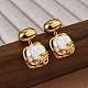 Brass Dangle Earring(EJEW-L288-003G)-1