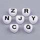 White Opaque Acrylic Enamel Beads(MACR-SZ0001-28)-2