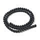 Grade A Natural Black Agate Beads Strands(G447-2)-5