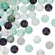 1 Strand Natural Rainbow Fluorite Bead Strands, Round, 8mm, Hole: 1mm, about 48pcs/strand, 15 inch(G-OC0002-44)