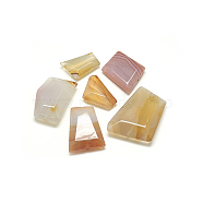 Natural Agate Beads, 24~42x18~34x7~11mm, Hole: 1.5mm(G-S294-89)