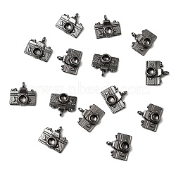 Metal Alloy Pendants, Cadmium Free & Lead Free, Camera, Gunmetal, 13x13x5mm, Hole: 2mm(PALLOY-A15513-B)
