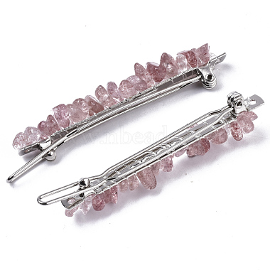 Platinum Plated Alloy French Hair Barrettes(PHAR-T003-01F)-2