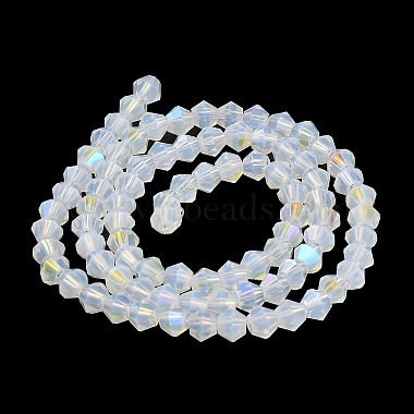 Imitation Jade Electroplate Glass Beads Strands(GLAA-F029-J4mm-D05)-2