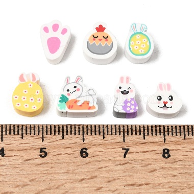 Easter Handmade Polymer Clay Beads(CLAY-A006-01)-3
