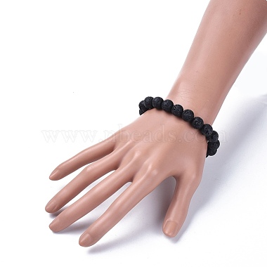 Natural Lava Rock Beads Stretch Bracelets(BJEW-JB04173-14)-4