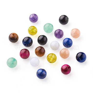 Kissitty 100pcs 10 couleurs perles de pierres précieuses naturelles(G-KS0001-10)-8