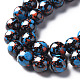 Spray Painted Non-magnetic Synthetic Hematite Beads Strands(G-N337-06E)-3